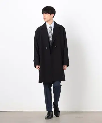 COMME CA ISM 블랙 트렌치코트 M