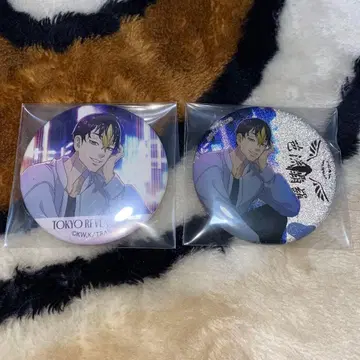 도쿄 리벤저스 한마 슈지 night rain 캔뱃지 글리터