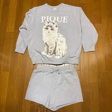 gelato pique CAT 자카드 풀오버 & 숏팬츠 블루