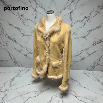 portofino 리얼 무스탕 자켓 무스탕 코트