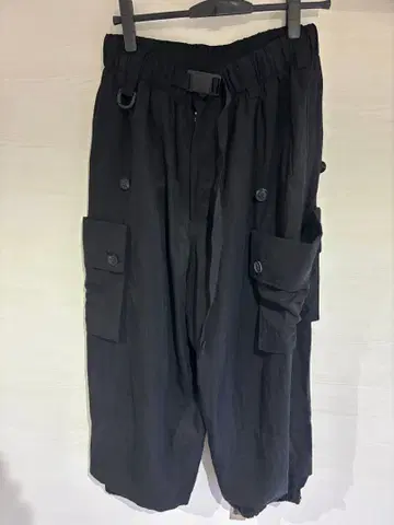 Y-3 블랙 카고 팬츠