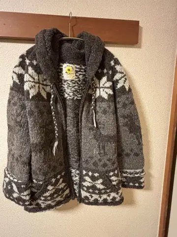 Ray Beams 노르딕 무늬 후드 자켓