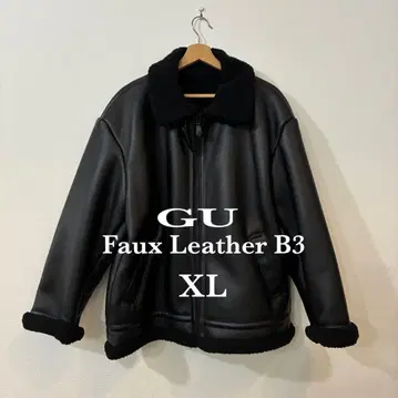 인기 [ GU ] 인조 가죽 B-3 자켓 블랙 M XL 완판템