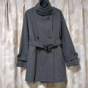허니즈 3way 벨트 부착 코트 헤더 차콜 S 사이즈