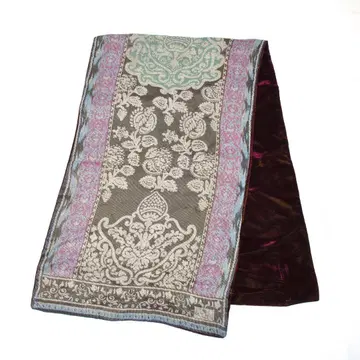 892 ETRO 에트로 숄 스톨 리버서블 벨로아 실크 42%