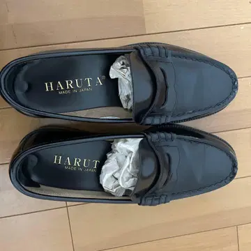 HARUTA 로퍼 블랙 25.5cm 일본제
