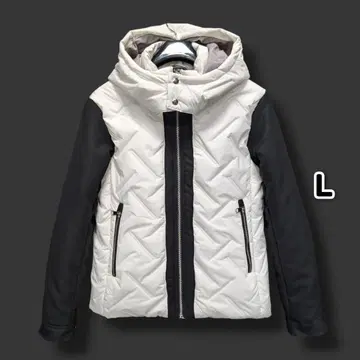 JOKER 심리스 충전솜 소매 절개 블루종 후드 자켓 L 7a1