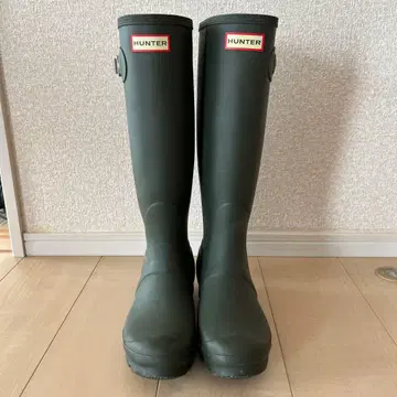HUNTER 장화 다크 그린