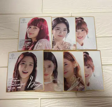 NiziU 사인 포함 포토 카드 7장 세트