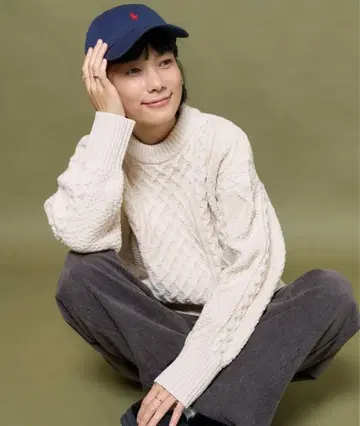 FREAK'S STORE 믹스 케이블 크루 니트