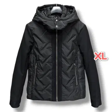 JOKER 심리스 충전솜 소매 절개 블루종 후드 자켓 XL 9fj