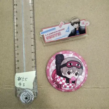 긴파치 선생님 아크릴 명찰 & 캔뱃지 세트 오키타 소고