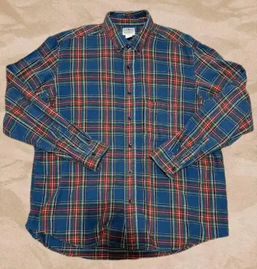 L.L.Bean 플란넬 셔츠 XL 클래식 체크 좋은 배색