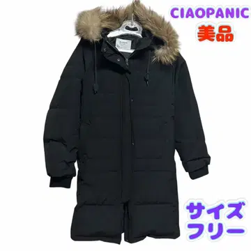 [고급] [새상품급] 차오패닉 다운 코트 롱 여성용 블랙