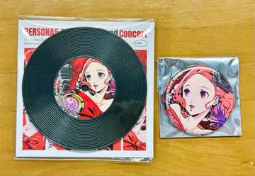 페르소나 5 P5BB 오쿠무라 하루 캔뱃지 레코드풍 코스터 새상품 랜덤