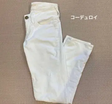 화이트 코듀로이 데님 M 사이즈 포켓 DENIMANIA71