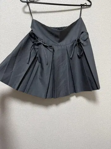 플리츠 스커트 리본 포함