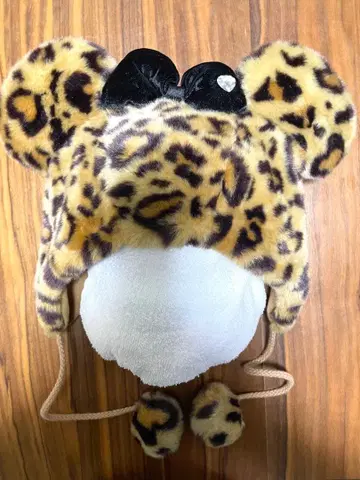 미니 레오파드 무늬 팬캡 디즈니 리조트