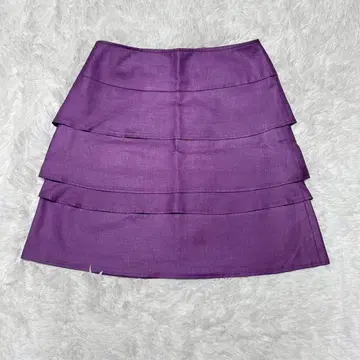 RIPIEL 여성용 미니 스커트 M 퍼플 타이트 화려한 개성적인