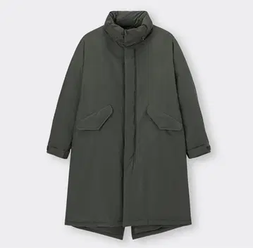 GU 코트 다크 그린 모즈 코트 M 미사용에 가까움