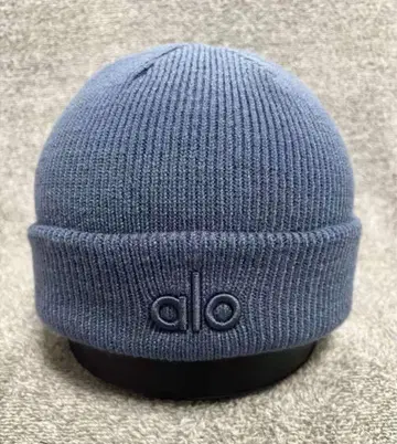 alo 니트 모자 다크 블루