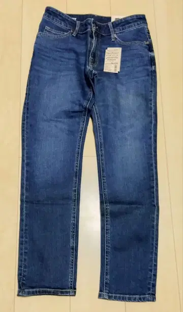 새상품 무인양품 보이핏 데님 앵클 기장 23인치