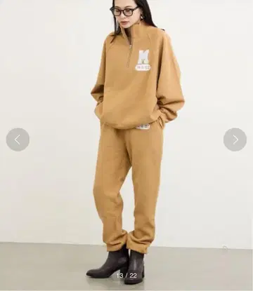 저널 스탠다드 별주 챔피온 하프 지퍼 로고 맨투맨