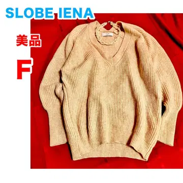 [ 새상품급 ] 슬로브 이에나 립 뉘앙스 니트 풀오버 V넥 코쿤 니트