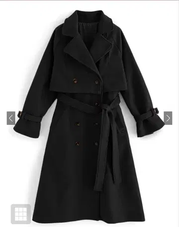 블랙 롱 코트