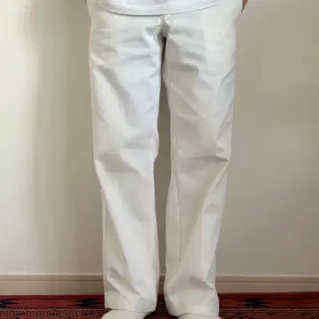 USA 기획 Dickies 874 워크 팬츠 화이트 센터 프레스 32