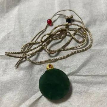 화전옥 벽옥 원형 펜던트