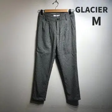 GLACIER 그라시아 팬츠 슬랙스 하운드투스 체크 패턴 그레이