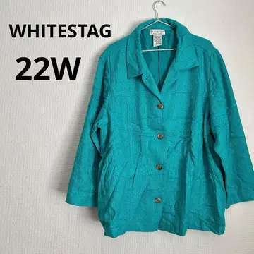 WHITESTAG 테일러드 자켓 22W/24W 틸 그린