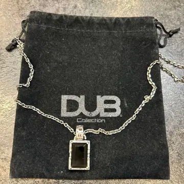 DUB 블랙스톤 펜던트 목걸이