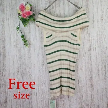 새상품 [ 더즐린 ] 썸머 니트 보더 심플 캐주얼 페미닌