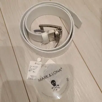 새상품 MARK & LONA 화이트 벨트 L 사이즈