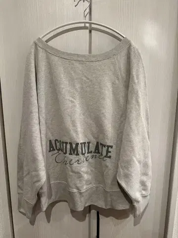 Plage 백 로고 맨투맨 그레이