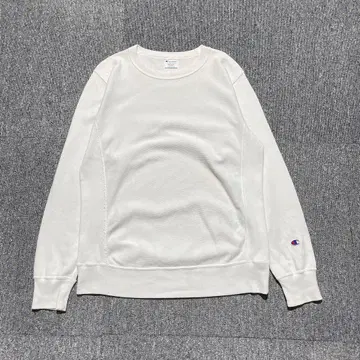 챔피언 복각 리버스 위브 무지 맨투맨 트레이닝복 화이트