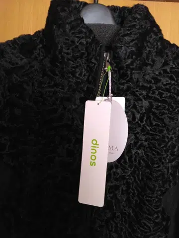 dinos 페르시안 라무 캐시미어 실크 다운 코트 새상품