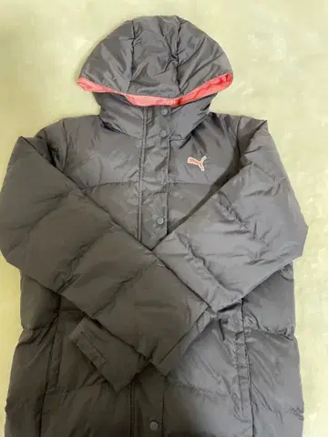 PUMA 후드 부착 블랙 벤치 코트