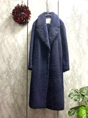 [ 새상품급 ] Kaon 네이비 알파카 롱 코트