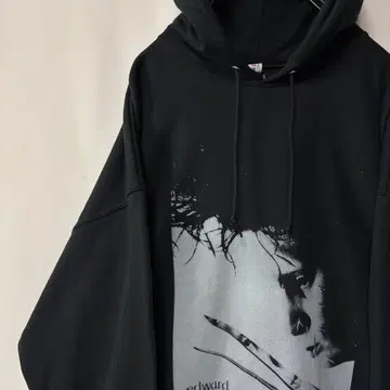 가위손 후드 맨투맨 트레이닝복 XL 사이즈 무비T 블랙