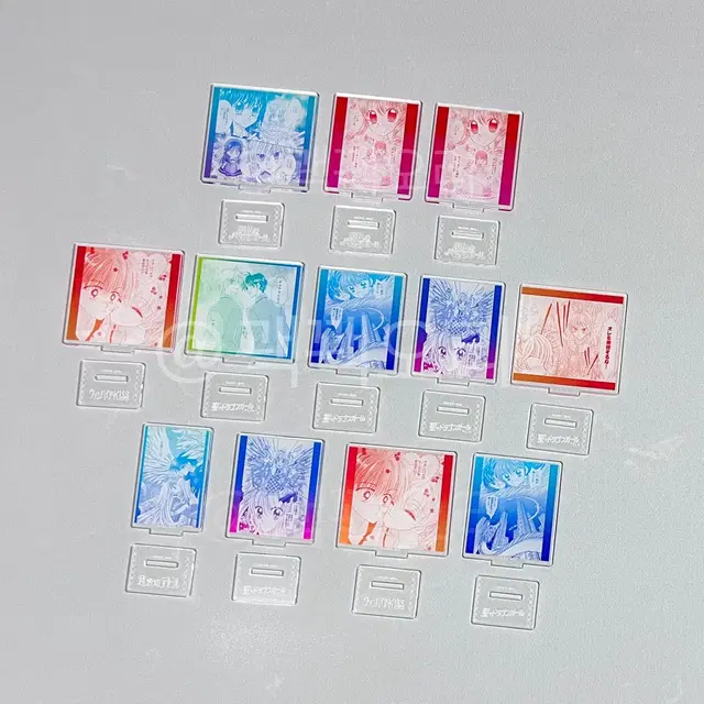 리본 70주년 팝업 미니 아크릴 스탠드 랜덤 판매 분철 꿈빛파티시엘 꿈파