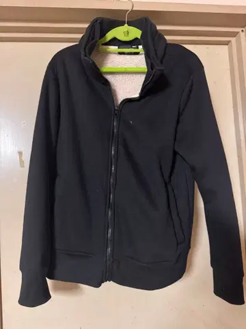 플리스 자켓 풀 집업 블랙