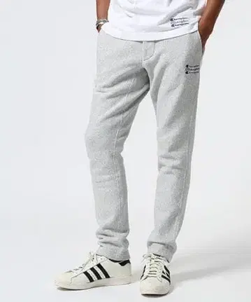 M/나노 유니버스 x 챔피온/별주 콜라보/스웨트 팬츠/그레이/삼연 로고