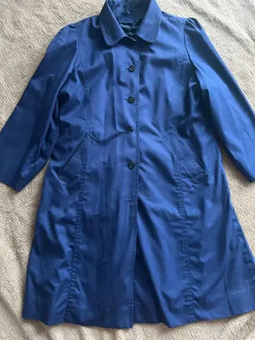 네이비 트렌치코트 허리 벨트 포함