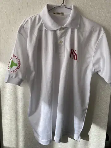 [새상품] 북상대학 피케 셔츠 화이트