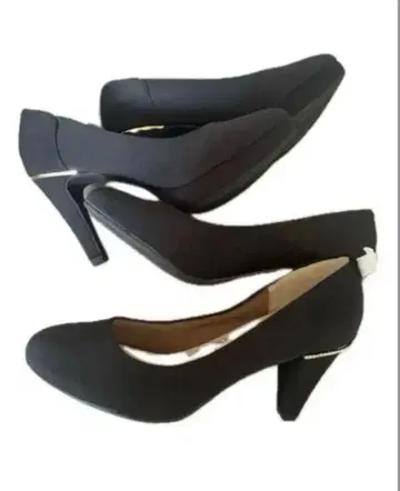 하이힐 펌프스 S 사이즈 (블랙) 미사용 2점 세트
