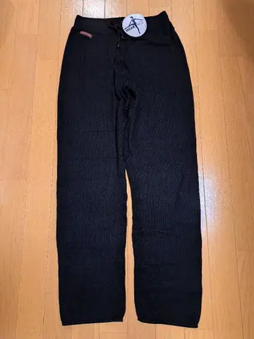 Wear Moi 발레 니트 팬츠 블랙 웜업 의류