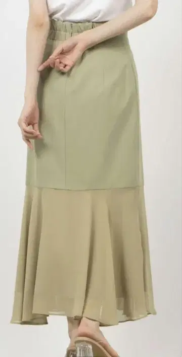 롱 스커트 그린